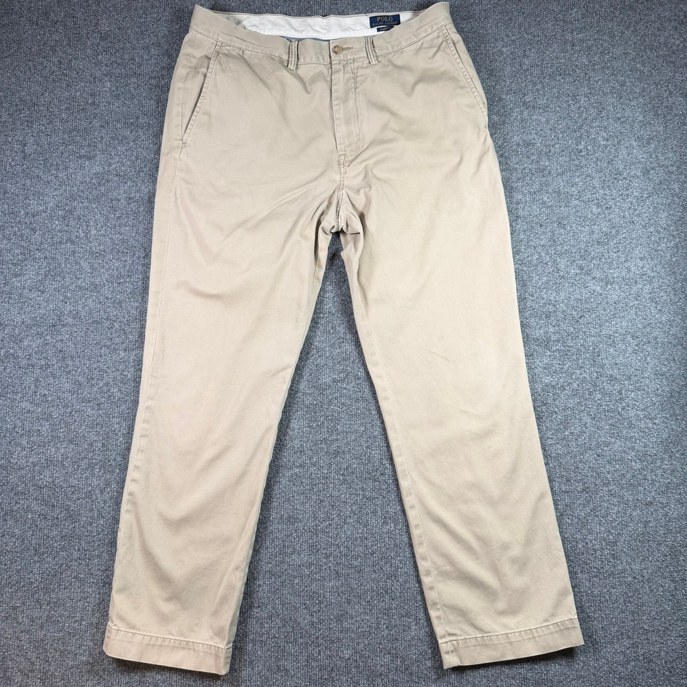 Polo Ralph Lauren Chino Pants Men 34x30 Khaki Classic Fit Cotton Twill Old Money
